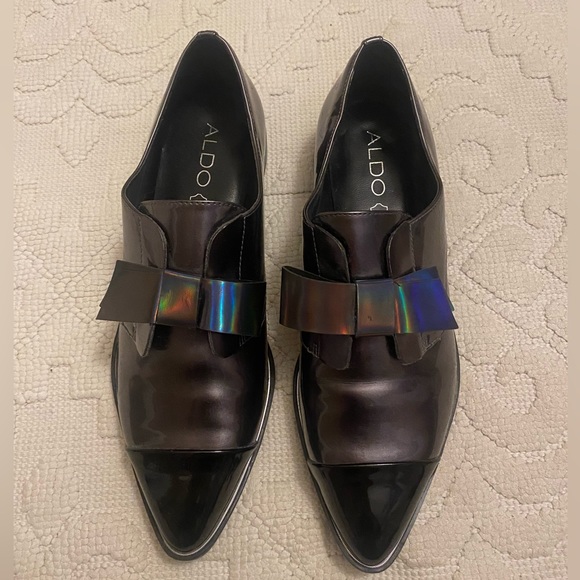 •SOLD• NWOT Aldo Patent Leather Oxford Loafers - Picture 2 of 10